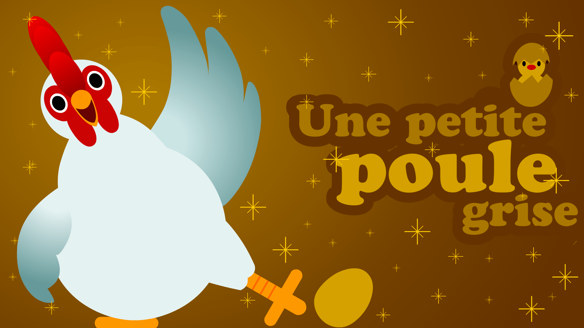 Une petite poule grise berceuse pour endormir bébé à la crèche