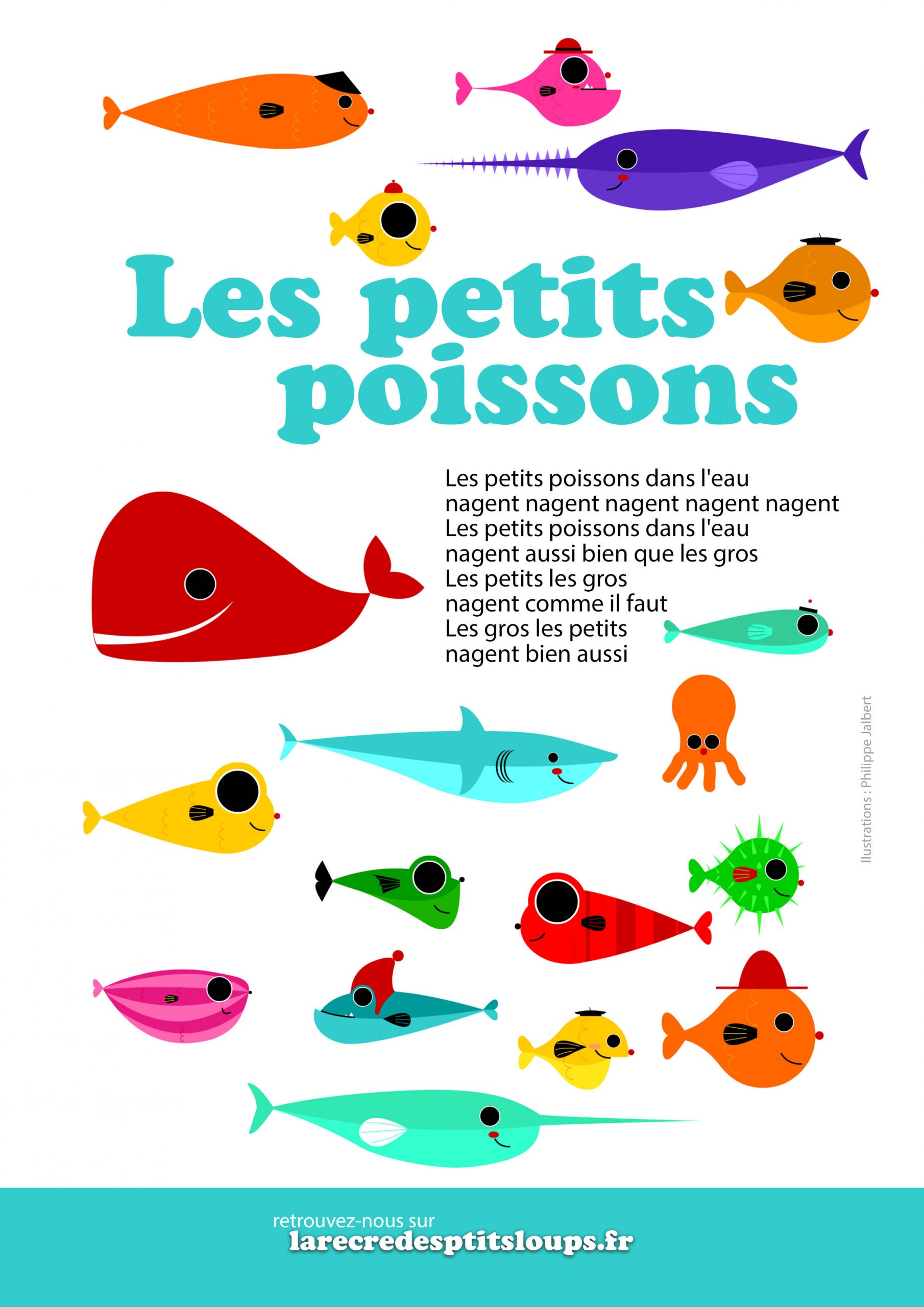 Les Petits Poissons Dans L Eau Paroles à Imprimer Gratuitement
