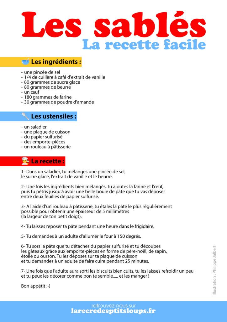 recette facile pour faire des sablés de noel avec votre enfant -recette facile de biscuits