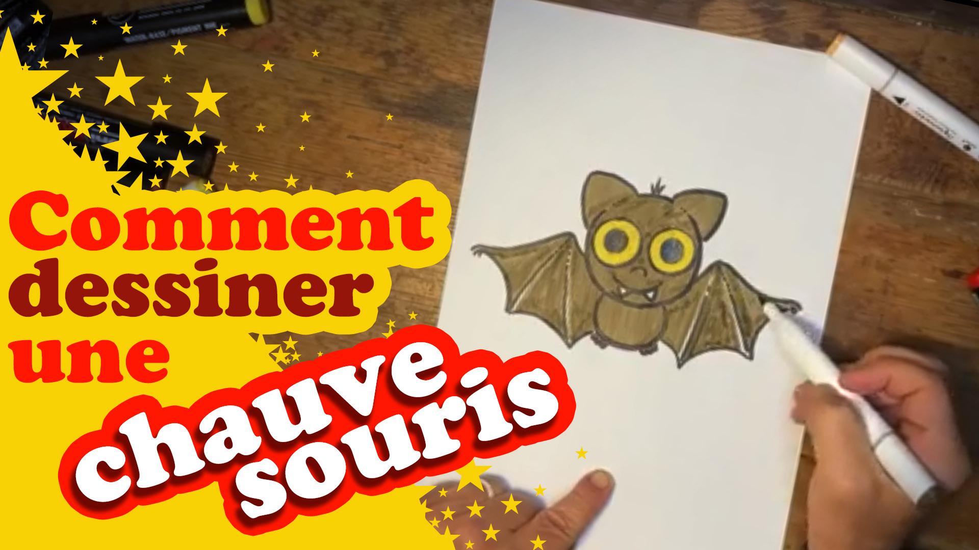 Comment dessiner une chauve-souris kawaï pour Halloween