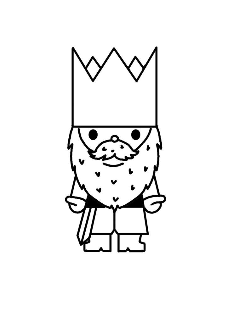 dessiner un petit roi facile