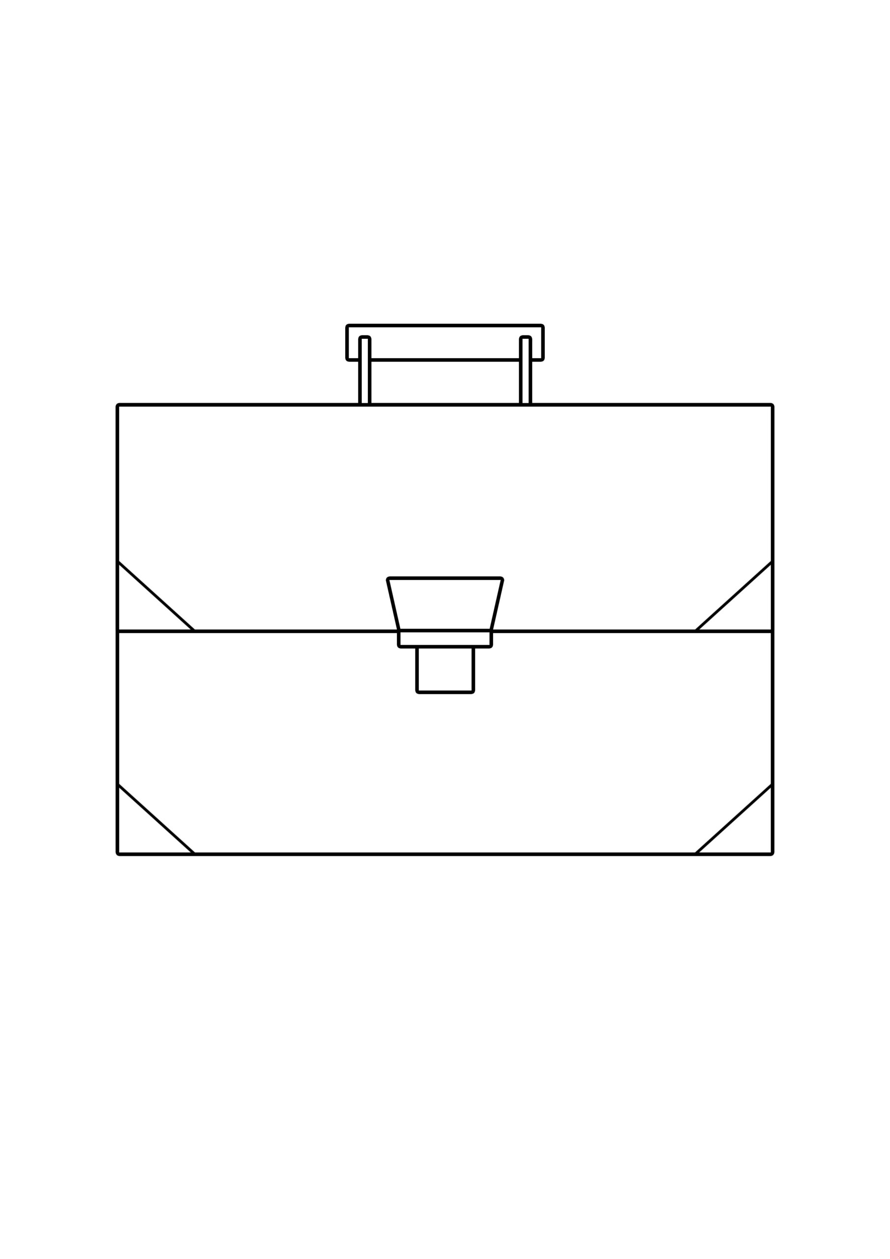 modèle pour colorier un cartable pour l’école