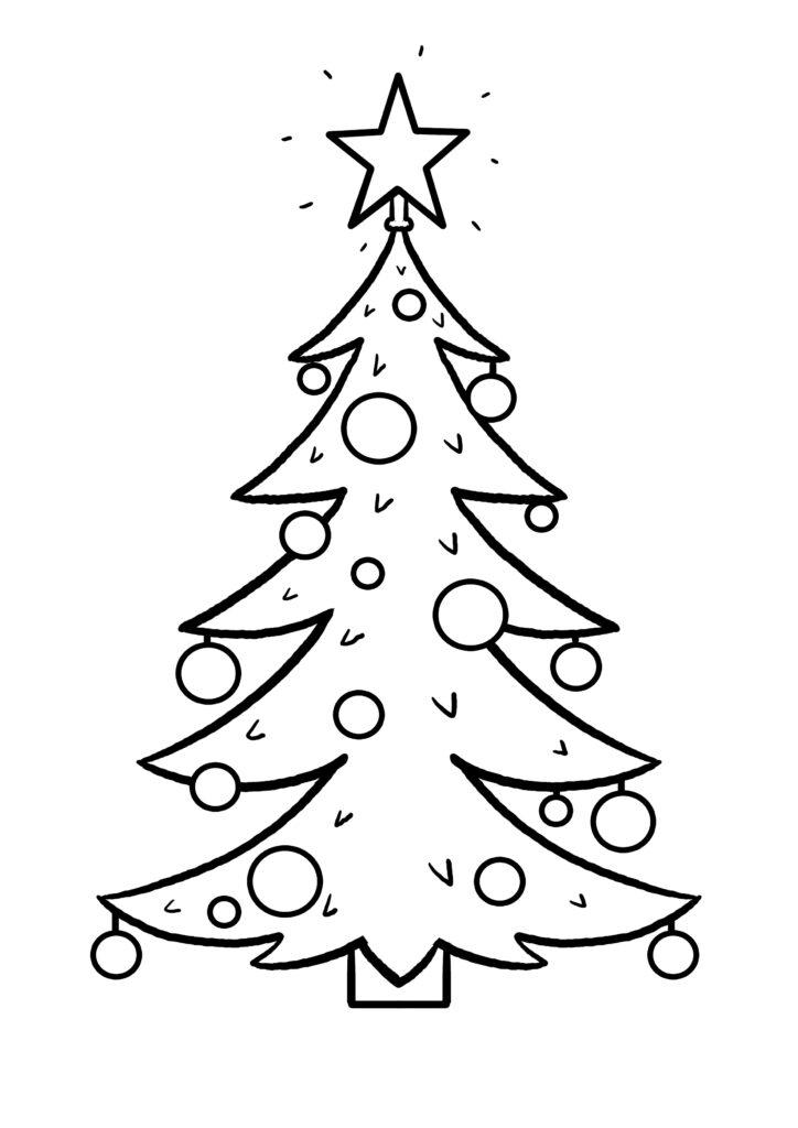 sapin à colorier