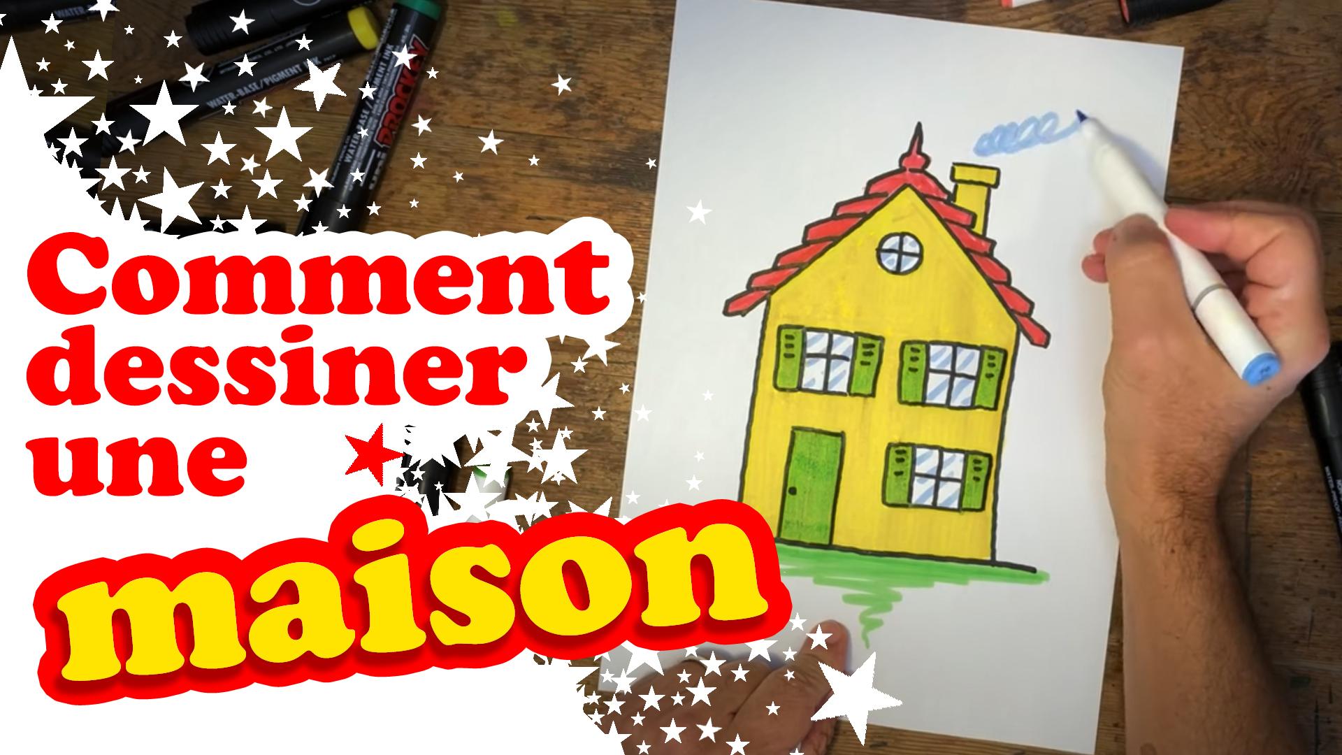 Comment Dessiner Une Jolie Petite Maison tape Par tape Facile